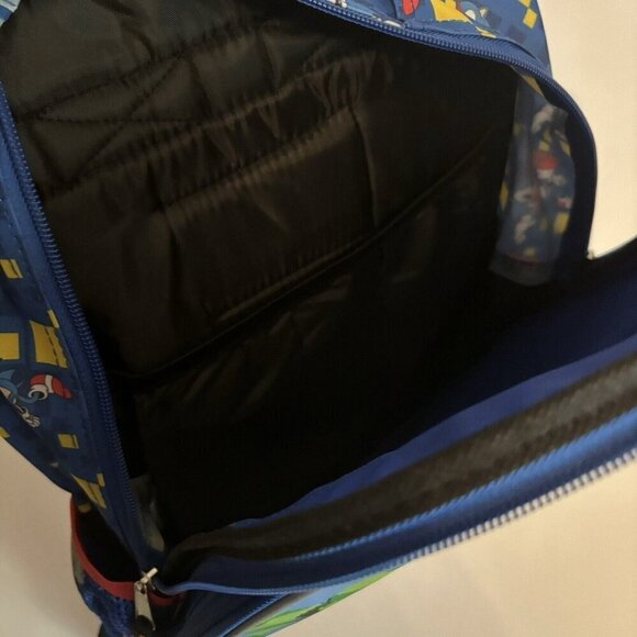 Sega Sonic The Hedgehog Game On 16” Safety Reflective School Backpack Book Bag - Picture 4 of 4